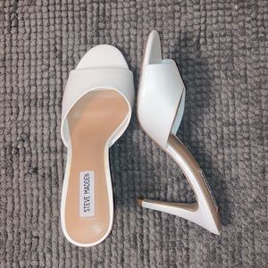 Steve Madden white heels